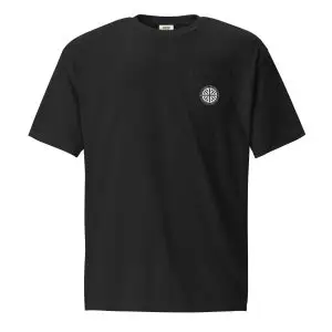 Unisex garment-dyed pocket t-shirt - Hold Fast, Held Fast